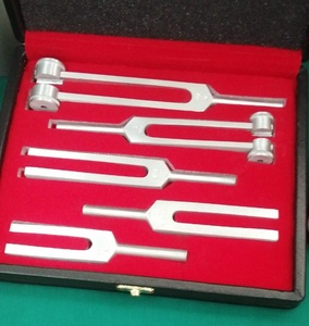 Ensemble de 5 diapasons chirurgicaux manuels en acier, diapasons médicaux - Product Image 2