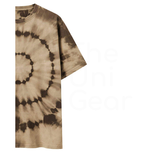 Camiseta de Punto Tie-Dye para Hombre, Manga Corta, Cuello Redondo, Estilo Casual Holgado con Estampado, Corte Regular, 100% Algodón - Product Image 4