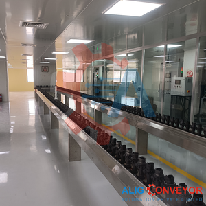 Planta de Fabricación de Transportadores de 4 Ruedas Invertidas, Velocidad Ajustable, Acero Suave Resistente - Product Image 1