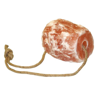 Bloc de sel rose de l'Himalaya en corde 1-2 kg pour chevaux, bovins, bétail, supplément minéral, alimentation animale, 100% naturel, certifié ISO