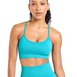 Ladies Athletic Sports Bra Lightweight Breathable Fitness Yoga Top with Adjustable Feel Stretch Fabric for Running Gym - Product Image 1