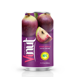 Boisson de jus de fruits sans sucre Star Apple 330ml VINUT Vietnam Qualité d'exportation OEM et marque privée Support Échantillon gratuit - Product Image 1