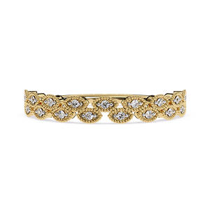 แหวนเพชรทรงกลมสำหรับผู้หญิง ทองคำแท้ 14k สำหรับเป็นของขวัญ งานหมั้น วันครบรอบแต่งงาน - Product Image 2