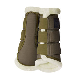 Protège-jambes de voyage pour chevaux personnalisés, imperméables, avec sangles réglables, en maille, et protections tendineuses pour fers de cheval - Product Image 1