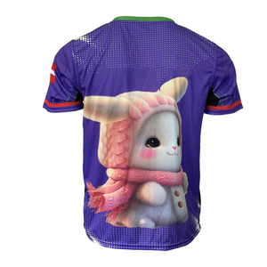 Jersey de Esports Personalizado OEM ODM de Secado Rápido, Transpirable, con Transferencia Térmica, Uniforme de Equipo de Poliéster, Logotipo Personalizado, Talla Grande - Product Image 3