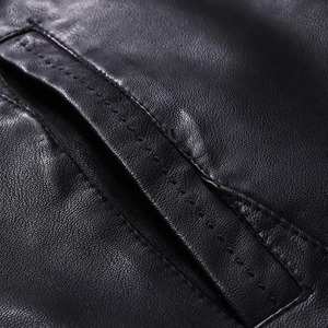High Quality Men's Genuine Leather <b>Winter</b> <b>Waterproof</b> <b>Jacket</b> Premium Modern Slim Fit Elegant Casual Street Fashion Outerwear - Product Image 6