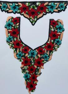 Parches de Lona Bordados Elegantes para Mujer, Bordado Floral de Inspiración Vintage, Ligeros, Hechos a Mano para el Verano - Product Image 4