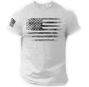 Camiseta de Manga Corta para Hombre, Cuello Redondo, con Patrón Geométrico y Logotipo Frontal, Corte Regular, Tejido de Punto Jersey, Antiencogimiento - Product Image 3