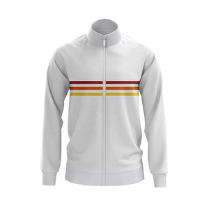 Unisex Sporty Full Sleeve <b>Zip</b>-<b>Up</b> Hooded Fleece Jacket Color Blocking Breathable Knitted Polyester Track <b>Top</b> Side Stripe Short - Product Image 4