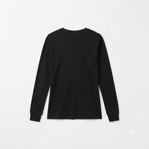 Camiseta de Punto para Mujer, Negra, Manga Tres Cuartos, Cuello Redondo, Casual, Sólida, Corte Regular, Transpirable, para Todas las Temporadas - Product Image 5