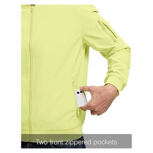 Men's <b>Lightweight</b> <b>Bomber</b> <b>Jacket</b> Casual Fashion Stylish Windbreaker Light Comfortable Everyday Wear Trendy Street Style Outerwear - Product Image 6