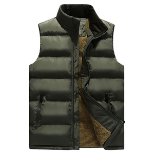 Men's Puffer Vest Casual Style Winter clothes padded waistcoat sleeveless jacket <b>Top</b> Product Custom Made Men's Puffer Vest - Product Image 5