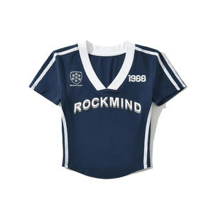 เสื้อยืดแขนสั้นสีขาวสำหรับผู้หญิง MERITORIOUS INTERNATIONAL รุ่นปี 2026 พิมพ์ลายโลโก้ ชุดลำลองสไตล์สปอร์ต ผ้าฝ้าย 100% เป็นมิตรกับสิ่งแวดล้อม - Product Image 2
