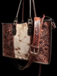 Sac en cuir de style rétro country avec finition classique western Haironn de Divine International, services OEM/ODM disponibles - Product Image 3