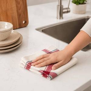 Premium <b>Quick</b>-<b>Drying</b> 100% Pure Cotton Kitchen <b>Towels</b> with Customized Colors and Personalized Embroidered Designs - Product Image 2