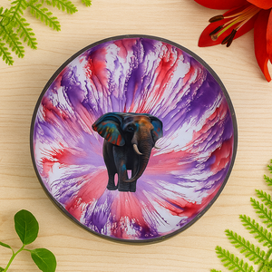 ชามมะพร้าวลายศิลปะพร้อมการออกแบบสีสาดแลคเกอร์เป็นมิตรต่อสิ่งแวดล้อมสำหรับตกแต่งบ้านห้องครัวและของขวัญ - Product Image 6