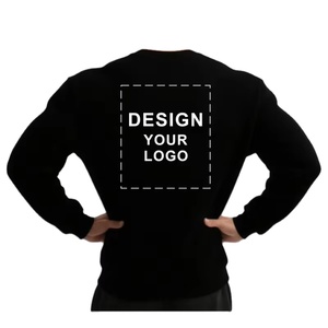 Men's Custom Logo Crewneck Sweatshirt Personalized Chest Back Printing Breathable Pullover Spring French Terry Fleece - Product Image 3