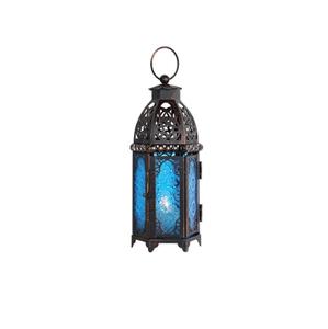 Portavelas de Madera Maciza Marrón con Pantalla de Vidrio Transparente, Decoración Colgante y de Mesa - Product Image 3