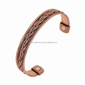 Pulsera de cobre puro y sólido ecológico, pulsera de cobre hecha a mano, brazalete de cobre sólido puro al mejor precio - Product Image 3