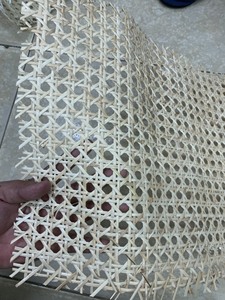 Malla de Mimbre de Ratán Natural en Rollo, Lámina Cuadrada de Mimbre Tejido, Tejido Liso Sin Rebabas para Insertos de Puertas de Gabinetes, Decoración, El Más Barato - Product Image 1