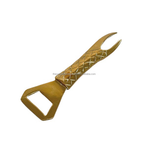 Ideas de regalos promocionales Abridor de botellas de champán de latón Accesorios de barra Cerveza Whisky Herramienta para quitar tapas de botellas Abridor de lujo para la venta - Product Image 4