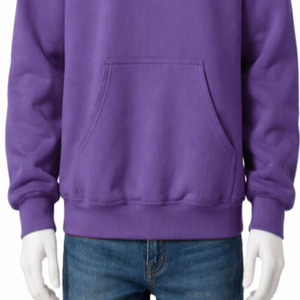 Sweat à capuche uni respirant 100 % coton, polaire d'hiver, pull décontracté pour homme, vente en gros, streetwear, avec cordon de serrage et poche, service OEM - Product Image 3