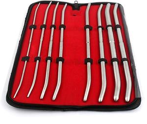 Ensemble de dilatateurs Hegar orthopédiques en acier inoxydable de haute qualité, 8 pièces, classe I, emballage en étui en cuir, fabriqué en acier inoxydable allemand - Product Image 2