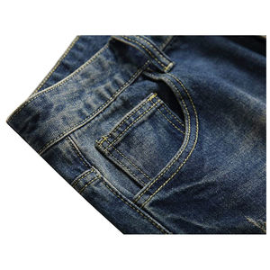 Pantalones Cortos de Mezclilla para Hombre, Casuales, Transpirables, Ecológicos, con Cierre de Cremallera y Botón, Estilo Retro, Holgados, para Exteriores, Corte Recto, Cintura Media - Product Image 5