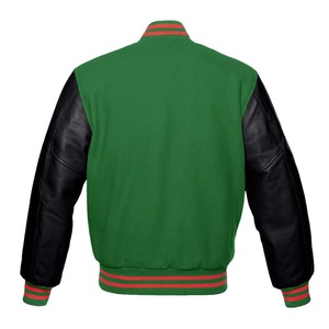 Premium Quality Letterman Varsity College Bomber Jacket Hooded <b>Stand</b> Collar Geometric Windproof Waterproof Red Color XS-5XL - Product Image 3