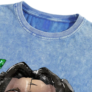 Camisetas de Hombre de Nuevo Diseño en Oferta, Estilo Americano Y2K, Manga Corta, Hombros Caídos, Talla Grande, Personalizables - Product Image 4