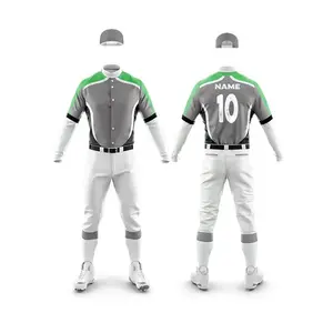 Uniformes de Béisbol Personalizados con Sublimación de Tinte Completo, Uniforme de Béisbol Personalizado, Pantalones y Camiseta de Béisbol Sublimados - Product Image 5
