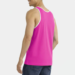 Camiseta de Tirantes Personalizada de Verano para Hombre, de Alta Calidad, de Algodón, para Gimnasio, Entrenamiento, Talla Grande, Ropa Deportiva - Product Image 2