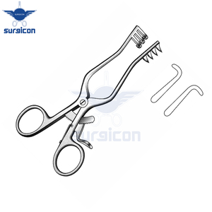Retractor Autoretráctil Weitlaner de 13 cm, 3x4 Dientes, 18 mm, Acero Inoxidable, Reutilizable, Instrumentos Médicos Quirúrgicos - Product Image 6
