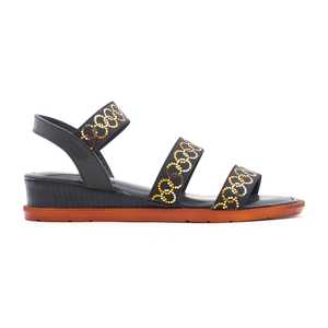 Sandale à talon formel noire FR4876 - Product Image 3