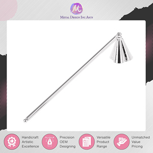 Leaders in Selling High Standard Quality Stainless Steel Candle Snuffer Silver for Home & Church Usage from Indian Supplier - Product Image 2