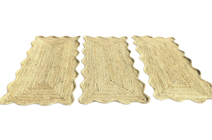 Tapis en jute tressé à la main, fibre naturelle, taille personnalisée, vente en gros pour salon, chambre, hôtel, décoration intérieure - Product Image 3