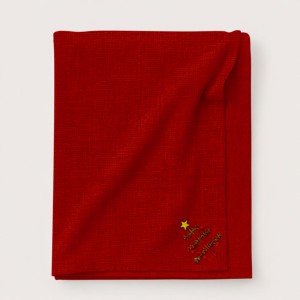 Nappe de Noël avec broderie, douce et résistante, pour la décoration de Noël à prix compétitif. - Product Image 4