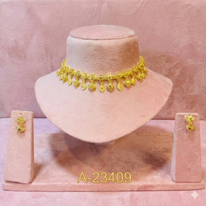 MOLL JEWELLERS 24K Gold Plated Vintage Women's Jewelry <b>Set</b> Zinc Alloy Necklace Earrings Zircon <b>Crystal</b> Trendy Wedding Party - Product Image 4