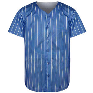 Maillot de baseball d'été personnalisé à manches courtes, conçu pour la performance, avec tissu 100 % polyester respirant et à séchage rapide - Product Image 2