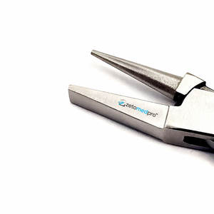 Pince à bec plat et rond en acier inoxydable de haute qualité, outil de précision pour la fabrication de bijoux, idéale pour le bobinage, la création de boucles et la pliage de fils (OEM) - Product Image 2