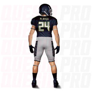 Uniformes de Fútbol Americano Personalizados al por Mayor, 100% Poliéster Transpirable, Manga Corta, Tallas Personalizadas para Jóvenes y Adultos - Product Image 2