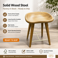 Tabouret ottoman sans dossier en bois massif réglable, style européen moderne et luxueux, pour chambre, hôtel, salon et cuisine, mobilier de maison
