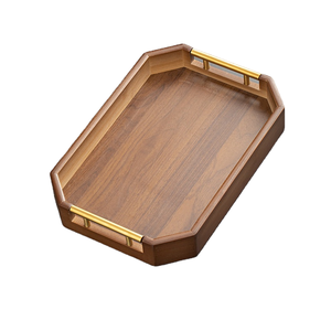 Plateau à collation en bois, plateau à thé en bois, plateau à café en bois, plateau de cuisine en bois, plateau de service en bois, plateau de présentation en bois, organisateur en bois - Product Image 5