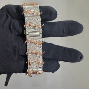 Reloj Mecánico Automático de Lujo con Moissanita VVS, Cristal de Zafiro, Correa de Acero Inoxidable, Aprobado por el Probador de Diamantes - Product Image 5