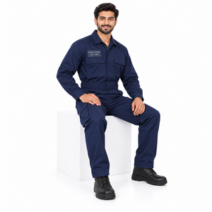Combinaison de sécurité industrielle résistante aux produits chimiques, aux acides et aux flammes, 100% coton, non ignifuge, pour l'agriculture - Product Image 5