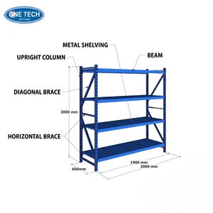 Estantería Metálica de Acero de 3 Niveles One Tech Anti-Rust, Gran Capacidad de Carga, Protección Contra la Corrosión, Instalación sin Pernos para Almacenamiento - Product Image 1