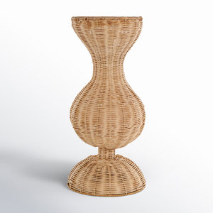 Handmade Woven Floral Decor Rattan Table <b>Vase</b> <b>Bamboo</b> & <b>Wooden</b> Home Decor - Product Image 1