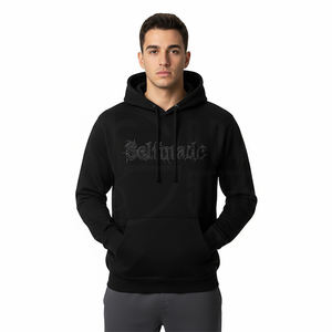 Sudaderas con Capucha Negras, Sudaderas con Capucha Bordadas Personalizadas en 3D para Hombre y Mujer, Sudaderas con Capucha de Forro Polar Grueso, Sudadera con Capucha - Product Image 4