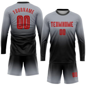 Nouvel uniforme de football professionnel unisexe, sublimation, tissu en maille respirant, col en V, tailles personnalisées pour adultes, 100% polyester, tout - Product Image 5