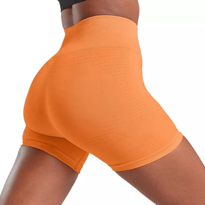 Custom Workout Fitness Yoga Shorts for Women <b>Tummy</b> <b>Control</b> Mid Waist Breathable Spandex/Polyester Drawstring Closure Streetwear - Product Image 3